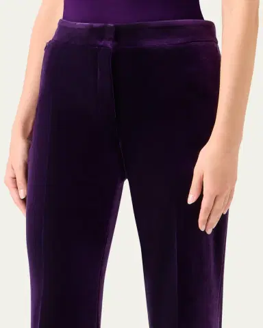 Akris Carl Velvet Straight-Leg Pants | Thumbnail 5 Akris Carl Velvet Straight-Leg Pants | Thumbnail 5