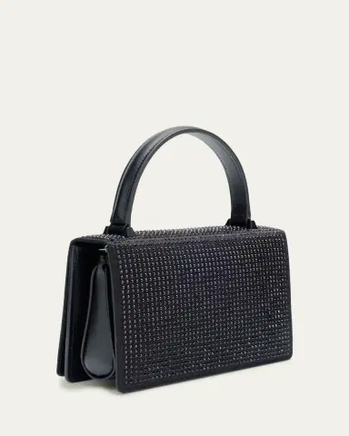Akris Alice Mini Embellished Satin Top-Handle Bag | Thumbnail 3 Akris Alice Mini Embellished Satin Top-Handle Bag | Thumbnail 3