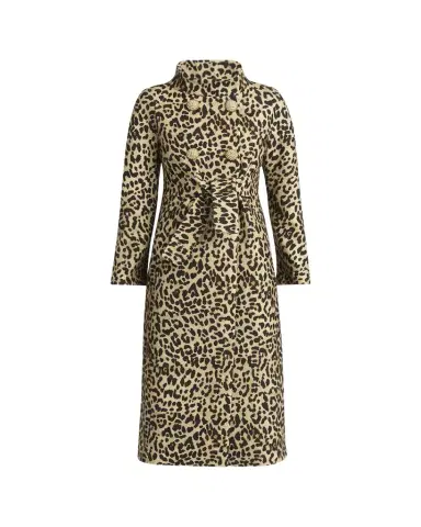 Valentino Garavani Leopard-Print Wool Double-Breasted Long Coat | Thumbnail 1 Valentino Garavani Leopard-Print Wool Double-Breasted Long Coat | Thumbnail 1
