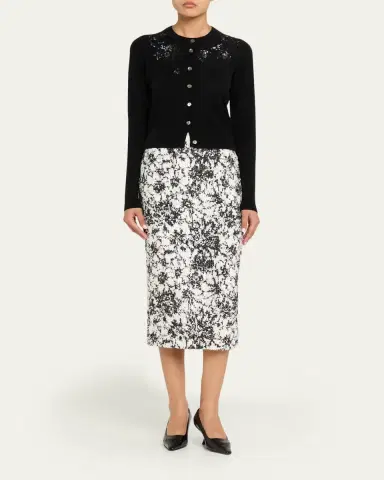 PRABAL GURUNG Sequin Floral-Embroidered Cardigan | Thumbnail 2 PRABAL GURUNG Sequin Floral-Embroidered Cardigan | Thumbnail 2
