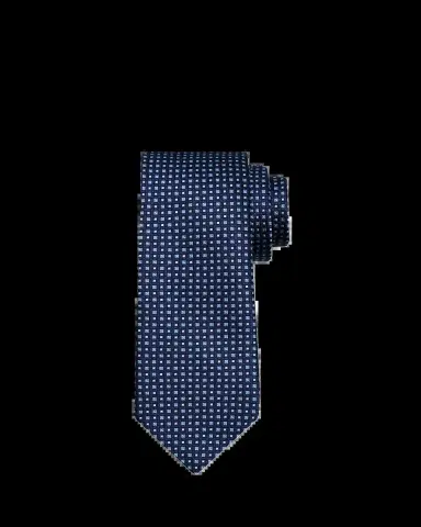 ZEGNA Men's Small Squares Mulberry Silk Jacquard Tie | Thumbnail 2 ZEGNA Men's Small Squares Mulberry Silk Jacquard Tie | Thumbnail 2