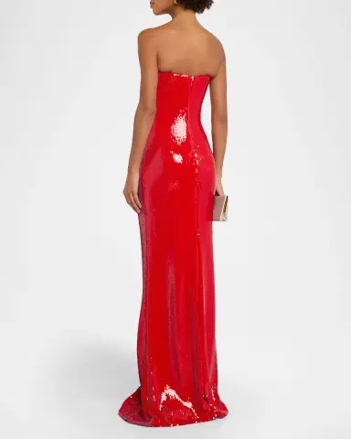 Sergio Hudson Strapless Sequined Gown | Thumbnail 7 Sergio Hudson Strapless Sequined Gown | Thumbnail 7