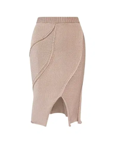 Aisling Camps Eddy Diagonal Knit Slit Skirt | Thumbnail 1 Aisling Camps Eddy Diagonal Knit Slit Skirt | Thumbnail 1