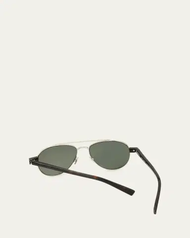 Saint Laurent Men's Sl 843-002 Double-Bridge Aviator Sunglasses | Thumbnail 2 Saint Laurent Men's Sl 843-002 Double-Bridge Aviator Sunglasses | Thumbnail 2