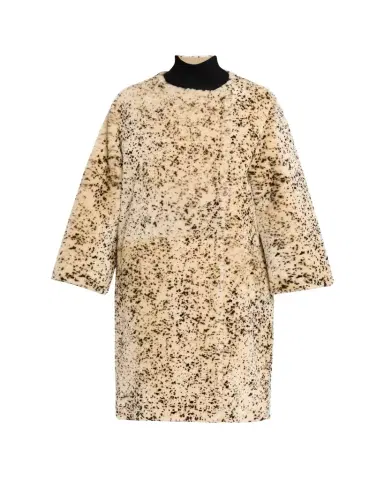 Toteme Spotted Lamb Shearling Double-Breasted Coat | Thumbnail 1 Toteme Spotted Lamb Shearling Double-Breasted Coat | Thumbnail 1