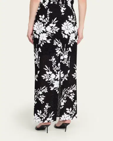 Prabal Gurung Sequin Floral Embroidered Eyelet Maxi Skirt | Thumbnail 3 Prabal Gurung Sequin Floral Embroidered Eyelet Maxi Skirt | Thumbnail 3