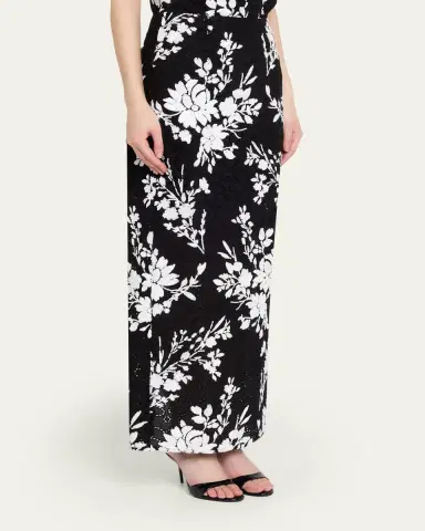 Prabal Gurung Sequin Floral Embroidered Eyelet Maxi Skirt | Thumbnail 4 Prabal Gurung Sequin Floral Embroidered Eyelet Maxi Skirt | Thumbnail 4