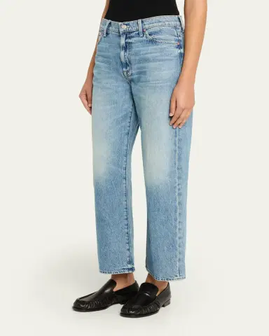 MOTHER The Dodger Flood Jeans with Embroidered Pockets | Thumbnail 5 MOTHER The Dodger Flood Jeans with Embroidered Pockets | Thumbnail 5