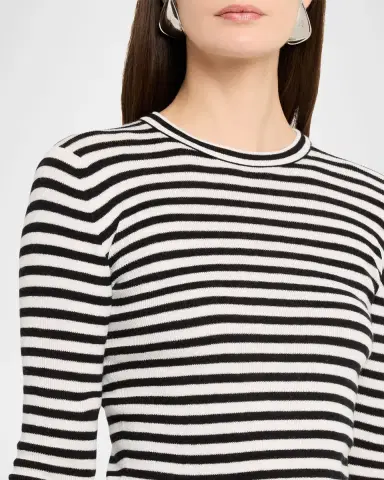 Lisa Yang Vivian Striped Long-Sleeve Cashmere T-Shirt | Thumbnail 9 Lisa Yang Vivian Striped Long-Sleeve Cashmere T-Shirt | Thumbnail 9