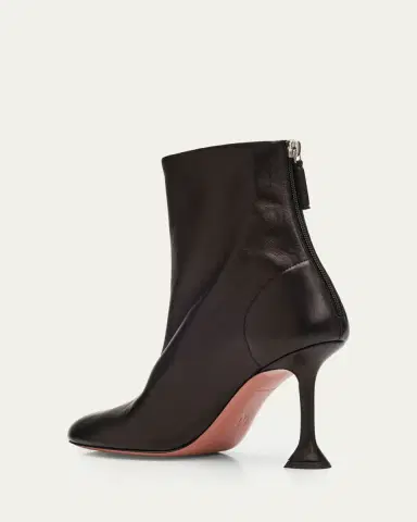 Amina Muaddi 95mm Iris Leather Booties | Thumbnail 4 Amina Muaddi 95mm Iris Leather Booties | Thumbnail 4