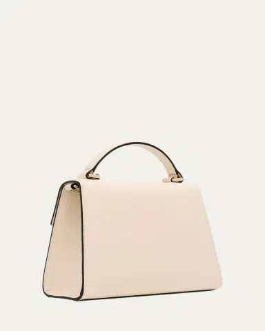 Valentino Garavani Vsling Small Leather Top-Handle Bag with Jewel VLogo | Thumbnail 3 Valentino Garavani Vsling Small Leather Top-Handle Bag with Jewel VLogo | Thumbnail 3