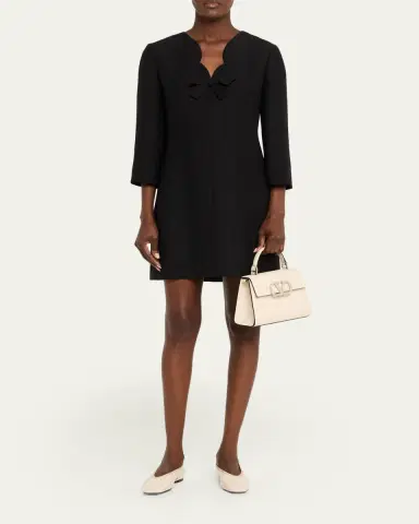 Valentino Garavani Vsling Small Leather Top-Handle Bag with Jewel VLogo | Thumbnail 5 Valentino Garavani Vsling Small Leather Top-Handle Bag with Jewel VLogo | Thumbnail 5