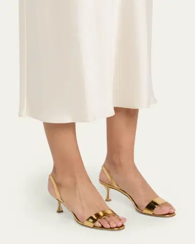 Manolo Blahnik 50mm Cupisanpla Metallic Leather Sandals | Thumbnail 2 Manolo Blahnik 50mm Cupisanpla Metallic Leather Sandals | Thumbnail 2