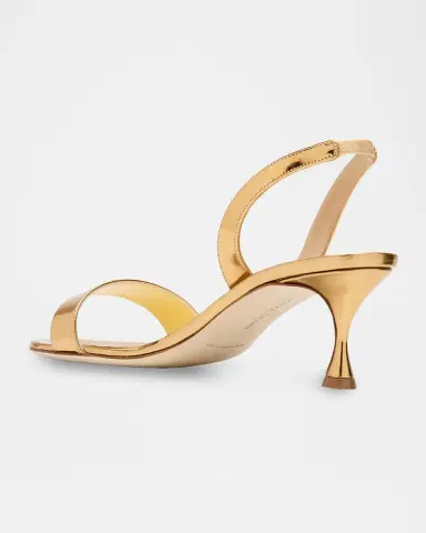 Manolo Blahnik 50mm Cupisanpla Metallic Leather Sandals | Thumbnail 8 Manolo Blahnik 50mm Cupisanpla Metallic Leather Sandals | Thumbnail 8