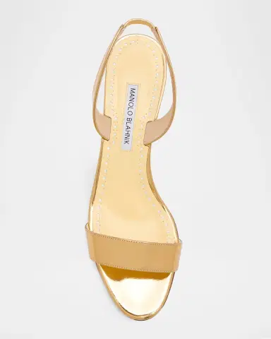 Manolo Blahnik 50mm Cupisanpla Metallic Leather Sandals | Thumbnail 10 Manolo Blahnik 50mm Cupisanpla Metallic Leather Sandals | Thumbnail 10