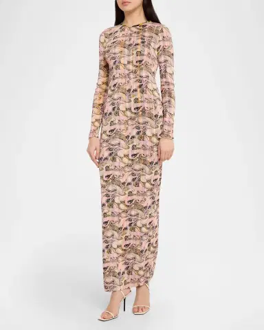 Diane von Furstenberg Arabella Reversible Multi-Print Long-Sleeve Maxi Dress | Thumbnail 6 Diane von Furstenberg Arabella Reversible Multi-Print Long-Sleeve Maxi Dress | Thumbnail 6