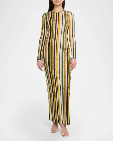 Diane von Furstenberg Arabella Reversible Multi-Print Long-Sleeve Maxi Dress | Thumbnail 8 Diane von Furstenberg Arabella Reversible Multi-Print Long-Sleeve Maxi Dress | Thumbnail 8