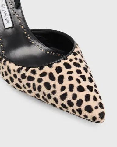 Manolo Blahnik 70mm Carolyne Calf Hair Slingback Pumps | Thumbnail 5 Manolo Blahnik 70mm Carolyne Calf Hair Slingback Pumps | Thumbnail 5
