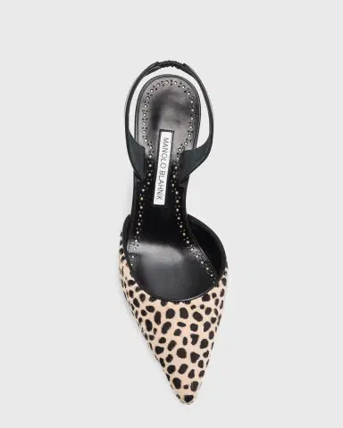 Manolo Blahnik 70mm Carolyne Calf Hair Slingback Pumps | Thumbnail 6 Manolo Blahnik 70mm Carolyne Calf Hair Slingback Pumps | Thumbnail 6