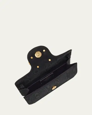 Valentino Garavani Loco Moire Clutch with Jewel VLogo | Thumbnail 4 Valentino Garavani Loco Moire Clutch with Jewel VLogo | Thumbnail 4