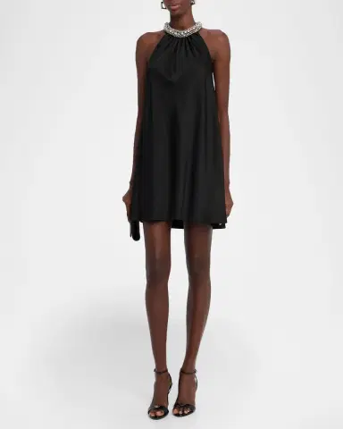 Simkhai Hadleigh Embellished Satin Mini Dress | Thumbnail 8 Simkhai Hadleigh Embellished Satin Mini Dress | Thumbnail 8