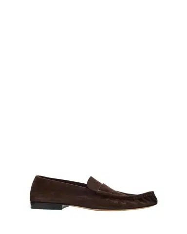 The Row Soft Suede Moccasin Loafers | Thumbnail 1 The Row Soft Suede Moccasin Loafers | Thumbnail 1