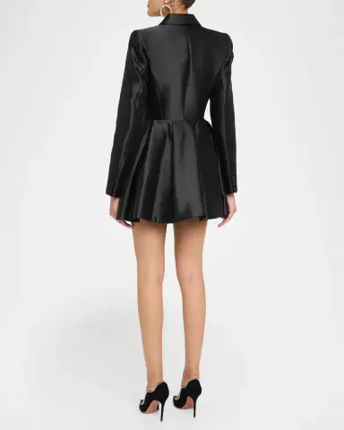 Ronny Kobo Miley Pleated Fit-&-Flare Blazer Mini Dress | Thumbnail 9 Ronny Kobo Miley Pleated Fit-&-Flare Blazer Mini Dress | Thumbnail 9