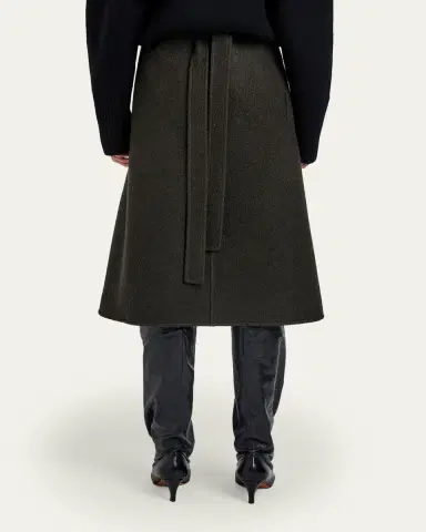 Proenza Schouler Bodhi Bouclé Twill A-Line Wrap Skirt | Thumbnail 3 Proenza Schouler Bodhi Bouclé Twill A-Line Wrap Skirt | Thumbnail 3