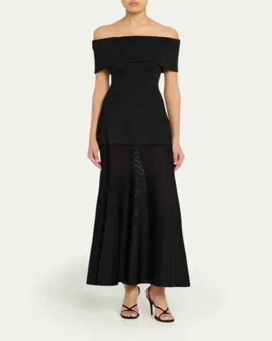 FForme Rosina Off-The-houlder heer Maxi Dress | Thumbnail 2 FForme Rosina Off-The-houlder heer Maxi Dress | Thumbnail 2