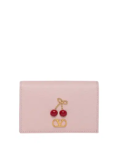 Valentino Garavani Cherryfic Leather Bifold Wallet | Thumbnail 1 Valentino Garavani Cherryfic Leather Bifold Wallet | Thumbnail 1