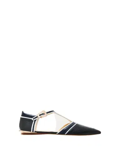Gabriela Hearst Leya Moto Leather T-Strap Flats | Thumbnail 1 Gabriela Hearst Leya Moto Leather T-Strap Flats | Thumbnail 1
