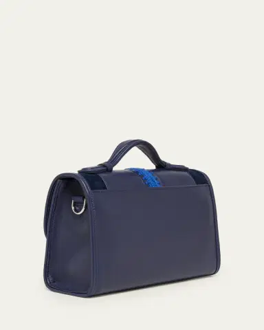 Gabriela Hearst Leonora Small Embroidered Leather Top-Handle Bag | Thumbnail 3 Gabriela Hearst Leonora Small Embroidered Leather Top-Handle Bag | Thumbnail 3
