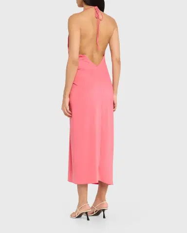 Silvia Tcherassi Guadalupe Knotted Backless Halter Midi Dress | Thumbnail 7 Silvia Tcherassi Guadalupe Knotted Backless Halter Midi Dress | Thumbnail 7