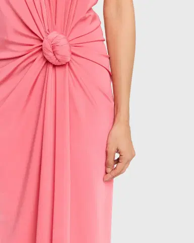 Silvia Tcherassi Guadalupe Knotted Backless Halter Midi Dress | Thumbnail 9 Silvia Tcherassi Guadalupe Knotted Backless Halter Midi Dress | Thumbnail 9