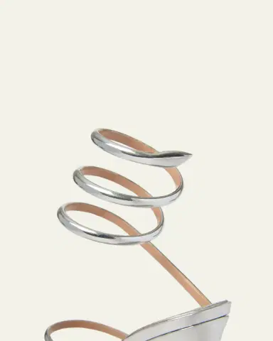 René Caovilla 105mm Cleo Metallic Leather Sandals | Thumbnail 2 René Caovilla 105mm Cleo Metallic Leather Sandals | Thumbnail 2