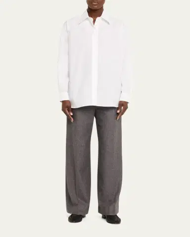 OFFICINE GÉNÉRALE Yari Cotton Poplin Button-Front Shirt | Thumbnail 2 OFFICINE GÉNÉRALE Yari Cotton Poplin Button-Front Shirt | Thumbnail 2
