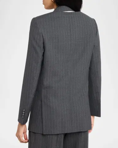 OFFICINE GÉNÉRALE Giovanni Oversized Pinstripe Jacket | Thumbnail 7 OFFICINE GÉNÉRALE Giovanni Oversized Pinstripe Jacket | Thumbnail 7