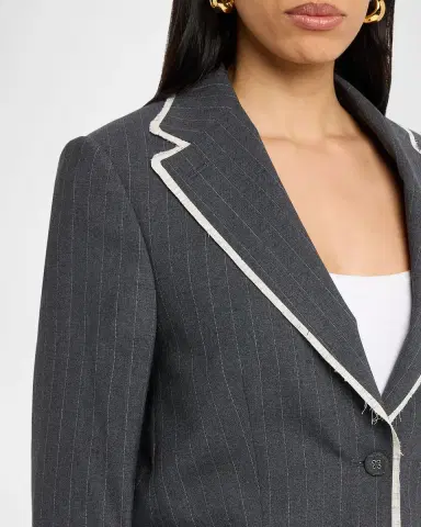 OFFICINE GÉNÉRALE Giovanni Oversized Pinstripe Jacket | Thumbnail 9 OFFICINE GÉNÉRALE Giovanni Oversized Pinstripe Jacket | Thumbnail 9