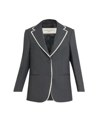OFFICINE GÉNÉRALE Giovanni Oversized Pinstripe Jacket | Thumbnail 1 OFFICINE GÉNÉRALE Giovanni Oversized Pinstripe Jacket | Thumbnail 1