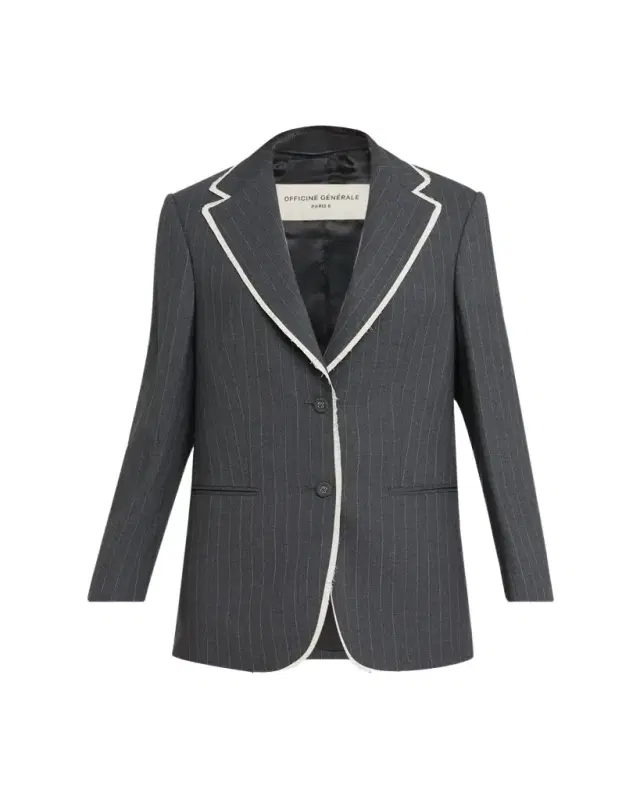 Giovanni Oversized Pinstripe Jacket Giovanni Oversized Pinstripe Jacket