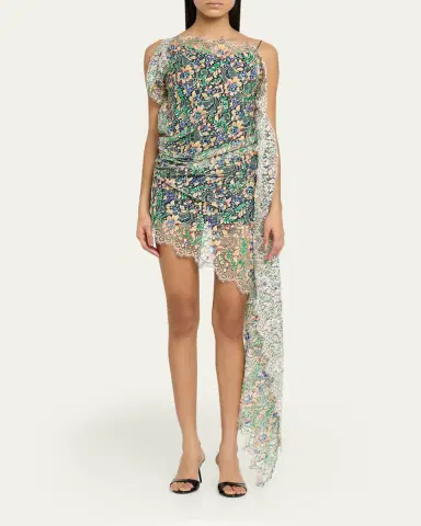Christopher Esber Draped Hand-Painted Lace Dress | Thumbnail 2 Christopher Esber Draped Hand-Painted Lace Dress | Thumbnail 2