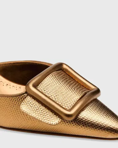 Manolo Blahnik 50mm Maysalebi Embossed Metallic Leather Mules | Thumbnail 9 Manolo Blahnik 50mm Maysalebi Embossed Metallic Leather Mules | Thumbnail 9