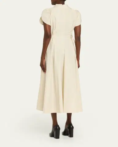 3.1 Phillip Lim A-Line Tulip-Sleeve Midi Dress | Thumbnail 3 3.1 Phillip Lim A-Line Tulip-Sleeve Midi Dress | Thumbnail 3