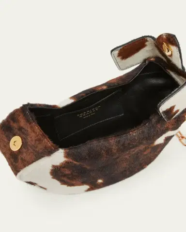 Gabriela Hearst Pony Hair Demi Clutch Bag with Chain | Thumbnail 4 Gabriela Hearst Pony Hair Demi Clutch Bag with Chain | Thumbnail 4