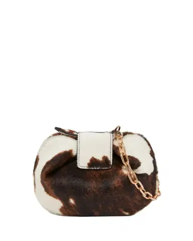 Gabriela Hearst Pony Hair Demi Clutch Bag with Chain | Thumbnail 1 Gabriela Hearst Pony Hair Demi Clutch Bag with Chain | Thumbnail 1