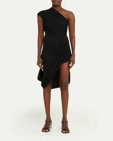 Ronny Kobo Emery Draped One-Shoulder Bodycon Dress | Thumbnail 2 Ronny Kobo Emery Draped One-Shoulder Bodycon Dress | Thumbnail 2
