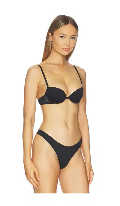 Fleur du Mal Le Stretch Lace Molded Demi Bra | Thumbnail 2 Fleur du Mal Le Stretch Lace Molded Demi Bra | Thumbnail 2