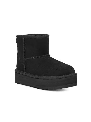 UGG Little Girl's & Girl's Classic Mini Platform Boots - Black - Size 13 (Child) | Thumbnail 1 UGG Little Girl's & Girl's Classic Mini Platform Boots - Black - Size 13 (Child) | Thumbnail 1