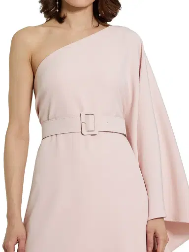 Mac Duggal Women's Belted Crepe Kaftan Dress | Thumbnail 3 Mac Duggal Women's Belted Crepe Kaftan Dress | Thumbnail 3