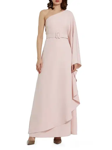 Mac Duggal Women's Belted Crepe Kaftan Dress | Thumbnail 1 Mac Duggal Women's Belted Crepe Kaftan Dress | Thumbnail 1